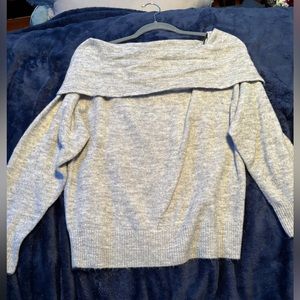 H&M Divided Medium, light grey, off the shoulder sweater